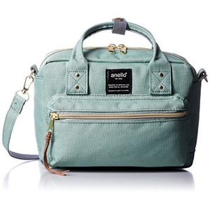 anello heather poly canvas Boston 2WAY shoulder bag AT-C1223 MGR mint green
