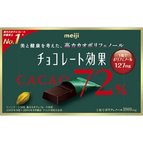 明治 chocolate koka 明治巧克力效應可可72％BOX75克
