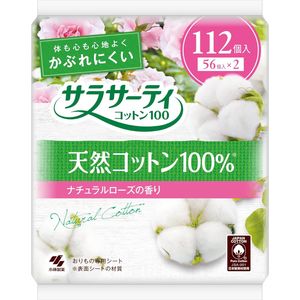 小林製藥Sarasaty 化妝棉 100 天然玫瑰香 112 片