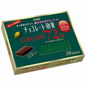 Meiji chocolate effect cacao 72% 26 pieces