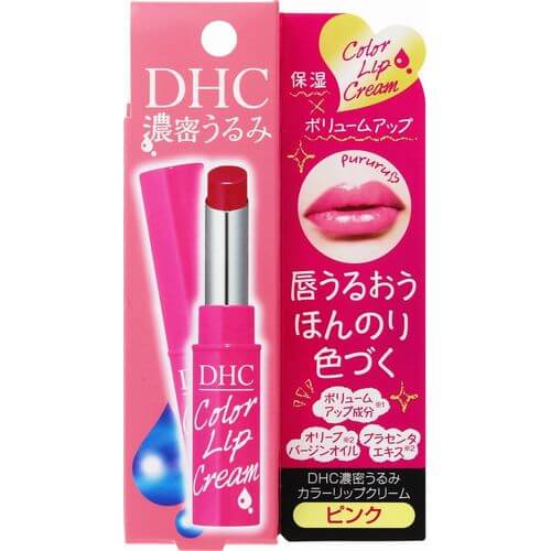 DHC 濕潤的皮膚 濃密保濕潤色護唇膏 粉色