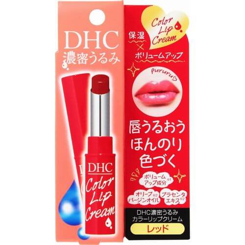 DHC 濕潤的皮膚 DHC 濃密保濕潤色護唇膏 紅色