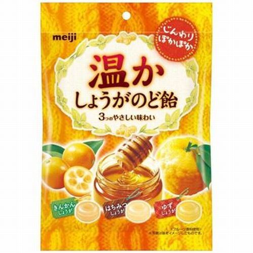 Meiji warm ginger throat candy bag 100g