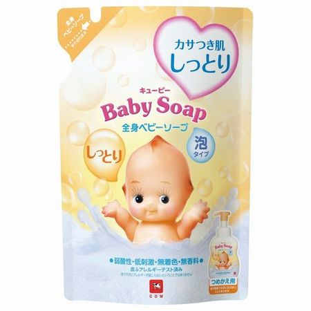 Cow's Soap 丘比保濕全身嬰兒香皂 [泡沫型] 補充裝 350mL