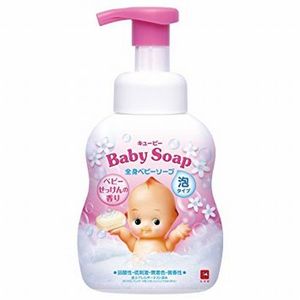 牛乳石鹸 キューピー 全身ベビーソープ ベビーせっけんの香り [泡タイプ] ポンプ付・400mL