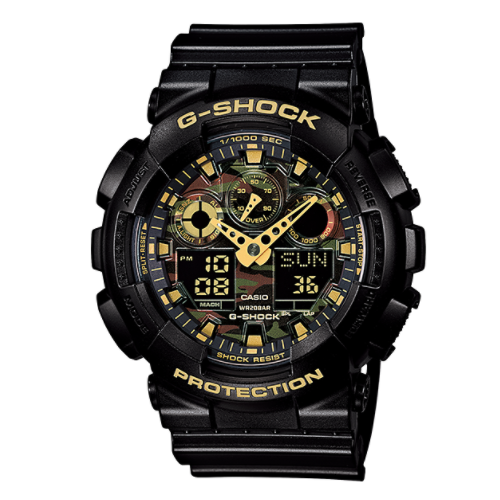 casio G-SHOCK CASIO手錶G-SHOCK基本迷彩撥號系列GA-100CF-1A9JF