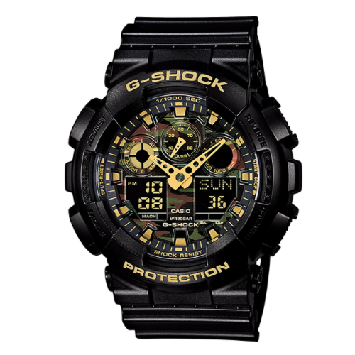 CASIO watch G-SHOCK BASIC Camouflage Dial Series GA-100CF-1A9JF