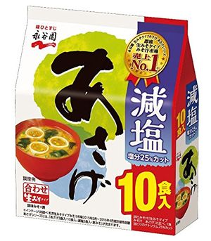 Nagatanien raw miso type soup Asage down salt economical 10 meals