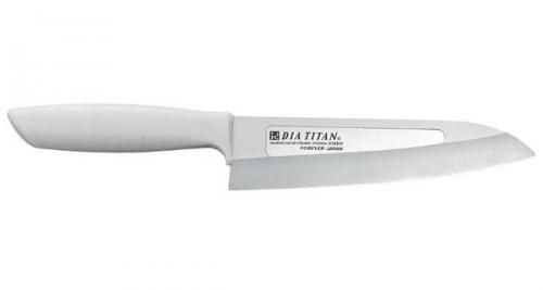 FOREVER Diamond Titanium Knife 190mm (with groove) TW-19H