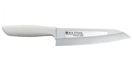 FOREVER Diamond Titanium Knife 190mm (with groove) TW-19H