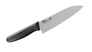 FOREVER silver titanium hybrid kitchen knife Santoku 180mm GHT-18