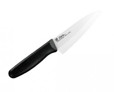 FOREVER Sakura Cera Ultra-Smooth Ceramic Knife, White, Double-Edged, 140mm, RW-14B
