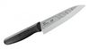 FOREVER Silver Titanium Hybrid Santoku Knife Dimple 160mm GHT-16