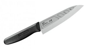 FOREVER silver titanium hybrid Santoku dimple 160mm GHT-16