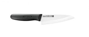 FOREVER silver antibacterial ceramic kitchen knife 140mm double-edged KCW-14