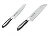 Tsubame-no-Takumi Damascus (specially shaped handle) Santoku knife 180mm & small all-purpose knife 150mm ETY-5000