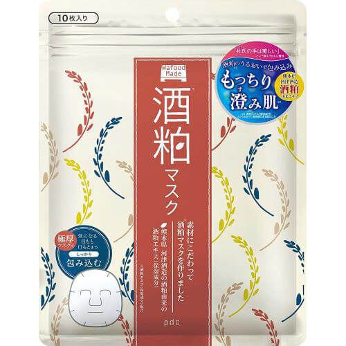 Wafood Made Sake Kasu (Lees) Face Mask (10 Sheets)