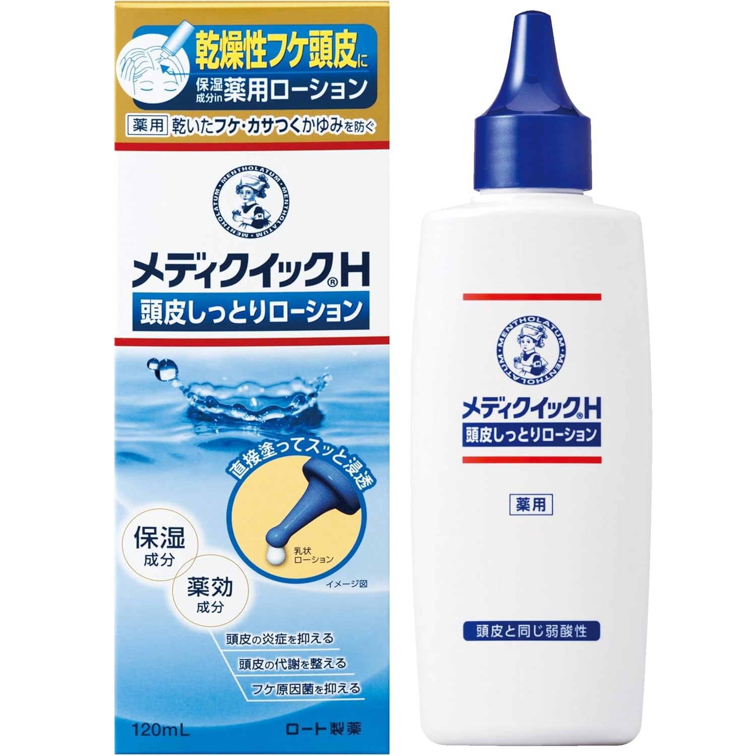 MediQuick H Scalp Moisturizing Lotion 120 mL ｜ DOKODEMO