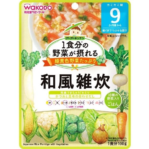 Goo Goo Kitchen Japanese-Style Rice Porridge (One Serving of Vegetables) 100g