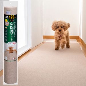 산코 애완 동물 용 바닥 보호 매트 60 × 120㎝ 베이지 KM-53