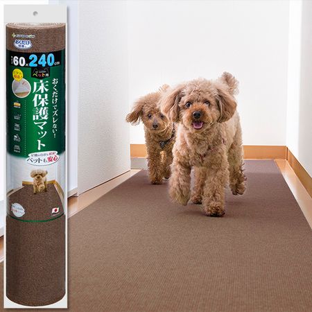 산코 펫 전용 바닥 보호 매트 60×240cm 브라운 KM-60