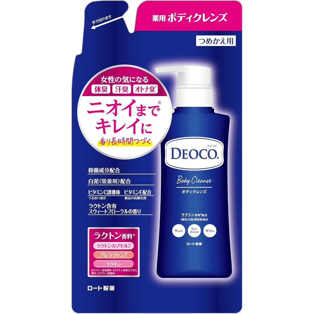乐敦制药 Deoco 药用身体清洁剂补充装 250ml