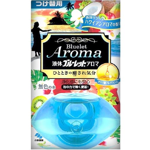 小林製薬 液体ブルーレットおくだけアロマ 南国リゾートハワイアンアロマの香り つけ替用 70ml