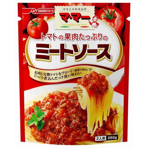 日清フーズ マ・マー トマトの果肉たっぷりのミートソース 260g