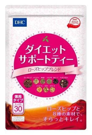 DHC Diet Support Tea - Rosehip Blend  (30 Tea Bags Value Pack)