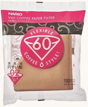 HARIO (Hario) (for 1 to 4 cups) V60 paper filter 02M exposed only 100 pieces