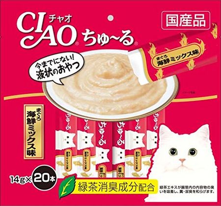 CIAO Churu Tuna Seafood Mix Flavor 14g x 20 pieces