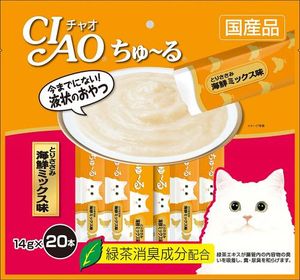 チャオ (CIAO) ちゅ～る とりささみ 海鮮ミックス味 14g×20本