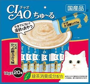 チャオ (CIAO) ちゅ～る かつおかつお節ミックス味 14g×20本