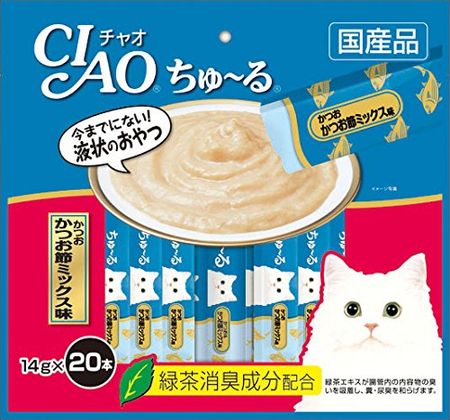 Ciao Churu, mixed bonito flavor, 14g x 20 sticks