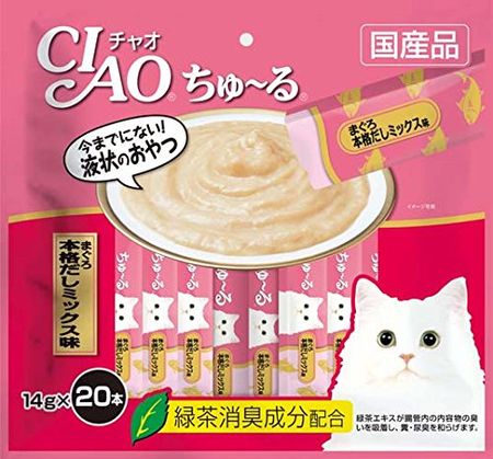 Ciao Churu Tuna Authentic Dashi Mix Flavor 14g x 20 pieces