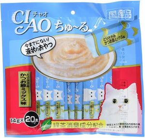 チャオ (CIAO) ちゅ～る とりささみ かつお節ミックス味 14g×20本