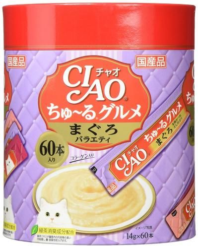 超(CIAO)菊美味的金枪鱼品种14克×60这个茹〜