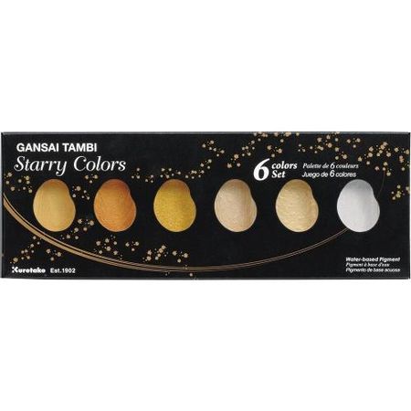 Gansai Tanbi Starry Colors 6-color set