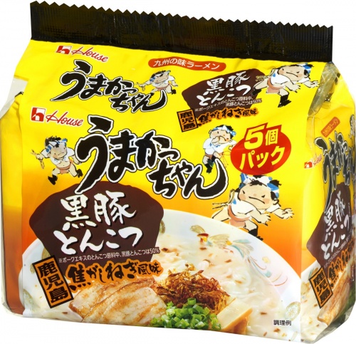 House好侍食品 UMAKACHAN Umakacchan &lt;鹿兒島蔥香黑豬豬骨&gt; 5包（93g x 5份）