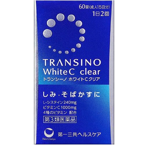 [3rd-Class OTC Drug] Transino White C Clear (60 Tablets)