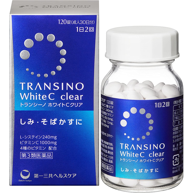 第一三共健康護理 TRANSINO 第一三共 TRANSINO White C 美白丸 120錠【第3類醫藥品】