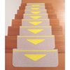 Foldable stair mat with triangular markings, beige KD-80