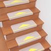 Foldable stair mat with triangular markings, beige KD-80