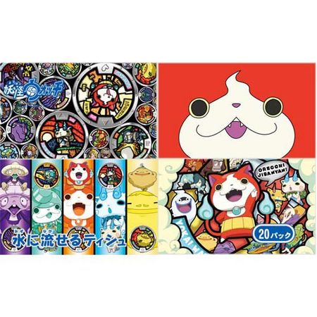 可冲散式纸巾 妖怪手表 20片