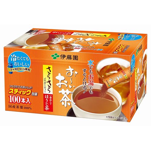 伊藤園 Oi Ocha/伊藤園茶系列 お～いお茶 清爽焙茶 0.8g×100本 (粉包)