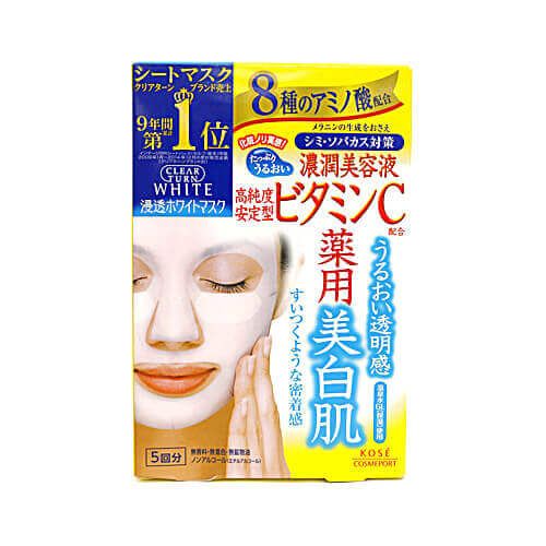 KOSÉ Clear Turn White Mask (Vitamin C) - 5 Sheets
