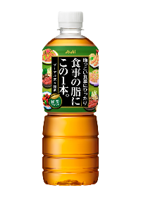 Asahi——只需一瓶即可为您的膳食添加脂肪。绿茶 600毫升 x 24