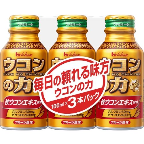 ウコンの力 ウコンエキスドリンク 300ml (100ml×3本)