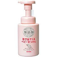 MIYOSHI肥皂 嬰兒香皂250毫升出來的無添加劑的泡沫