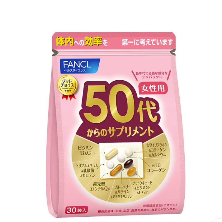 FANCL 50代的综合保健品 女性用 15～30天份 30包（1包中7粒）